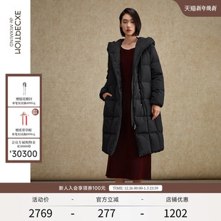 外套大衣 羽绒服鸭绒保暖连帽设计中长款 EXCEPTION例外女装 秋冬款