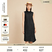 绣花直筒立领中长裙子 连衣裙无袖 EXCEPTION例外女装 春季