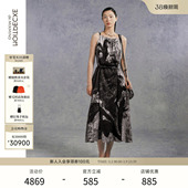 印花长裙 艺术感挂脖飘逸吊带新中式 EXCEPTION例外女装 连衣裙夏季