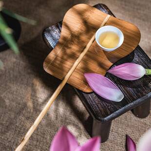 买一送一竹扇子 大漆筇竹梯形扇 竹丝芭蕉扇 夏日消暑Bamboo fan