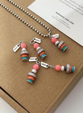 未晚女纯银珍珠许愿灯塔吊坠