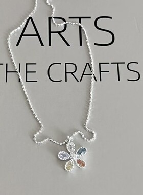 S925银五瓣花锆石锁骨链新款