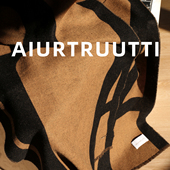 臻奢纯山羊绒围巾 AiurtRuutti意式 珍藏版 奢贵双面提花外搭披肩冬