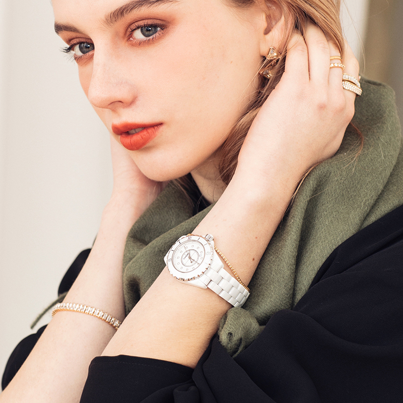 意式染时髦新色纯羊毛窄版围巾