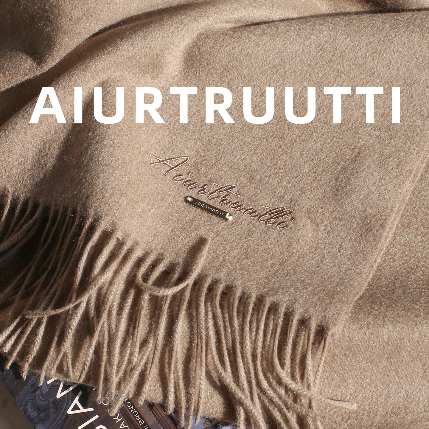 Aiu*纯羊绒14.7um围巾金字塔等ji