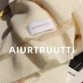 设计师款 AI家意式 云雾感纯羊绒纱线 围巾金银葱柔软外搭秋冬披肩