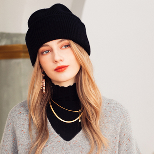 帽子男女同款 冷帽街头潮牌便帽冬季 明星同款 AI纯羊毛高配版