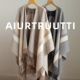 AiurtRuutti意式 老钱风大斗篷 纯羔羊毛外搭加厚披肩秋冬慵懒盖毯