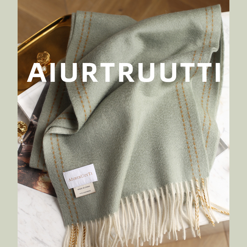 意式纯羊绒围巾窄版男女通用情侣