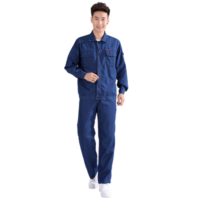夏季薄款牛仔工作服套装防烫