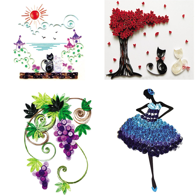 成人学生衍纸材料包 初学者衍纸画工具套装手工diy衍纸条线稿图,文具电教/文化用品/商务用品,折纸/手工纸/衍纸,淘宝优惠券,粉丝福利购,淘宝优惠卷