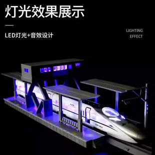 仿真和谐号crh380a模型380B高铁动车合金火车玩具港铁动感号列车