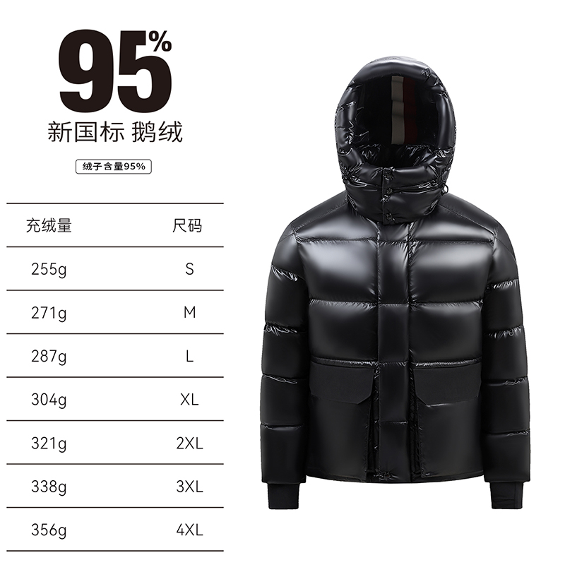 蒙口羽皇轻奢可脱卸帽鹅绒服