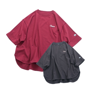 日系复古前短后长短袖 纯棉宽松落肩刺绣显白遮肉百搭上衣 T恤女装