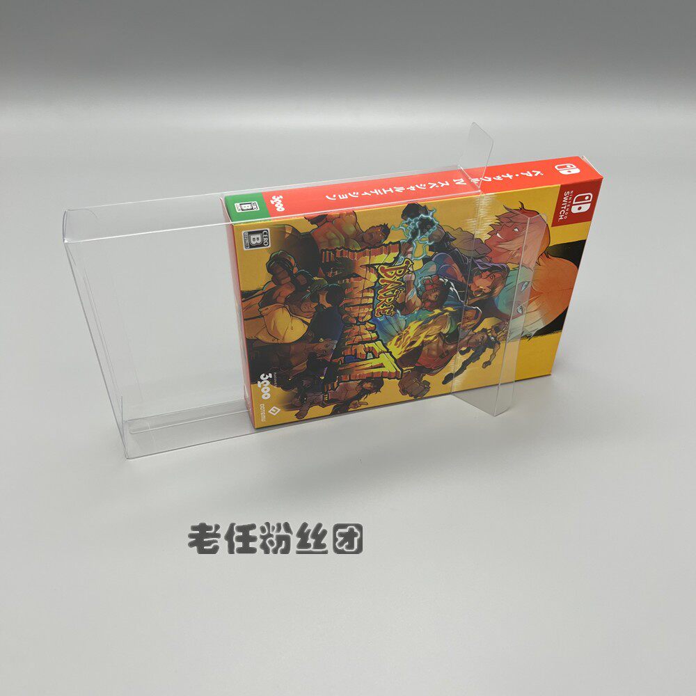 NS SWITCH 스트리트 오브 레이지 4 디럭스 에디션 한정판 일본어 버전 투명 컬렉션 상자 보호 상자