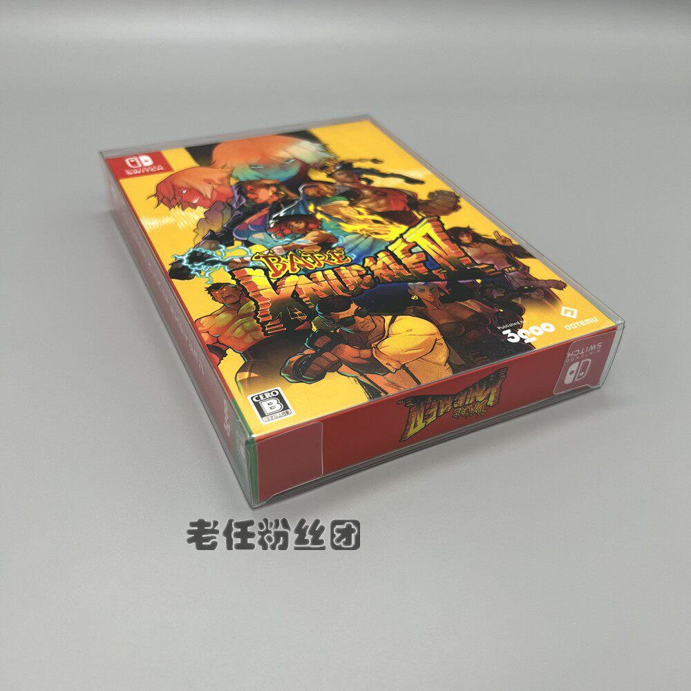 NS SWITCH 스트리트 오브 레이지 4 디럭스 에디션 한정판 일본어 버전 투명 컬렉션 상자 보호 상자