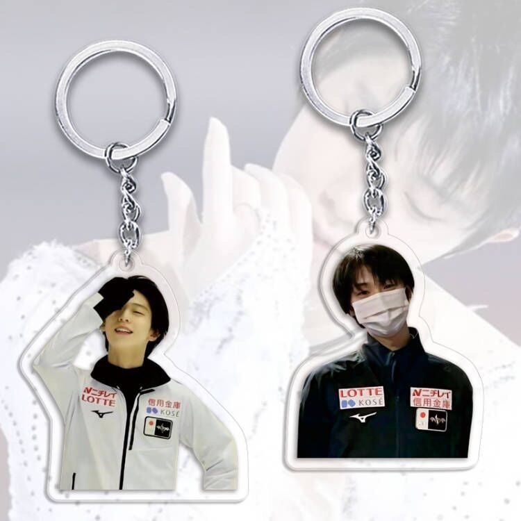羽生结弦亚克力双面钥匙扣手机链