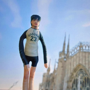 白敬亭抽象老鼠干内置铁丝骨架任意摆凹造型棉花娃娃四肢分离玩偶