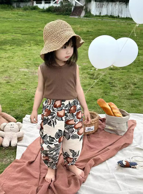 17th second防蚊裤灯笼裤男童女童春秋亲子薄款夏纯棉裤子A类