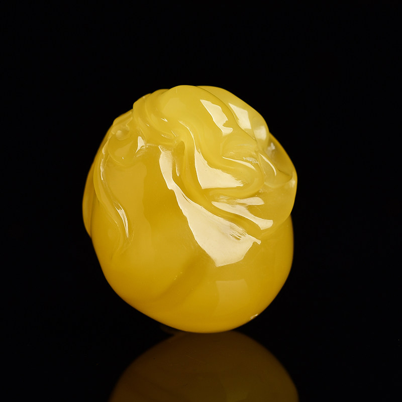 k2888玉版纳珠宝 鸡油黄蜜蜡钱袋吊坠蜜蜡挂件密蜡吊坠配饰