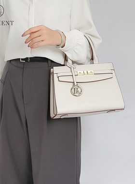 SENTIENT裸包说LK大牌凯莉包真皮头层牛皮贵妇包单肩斜跨包包女包