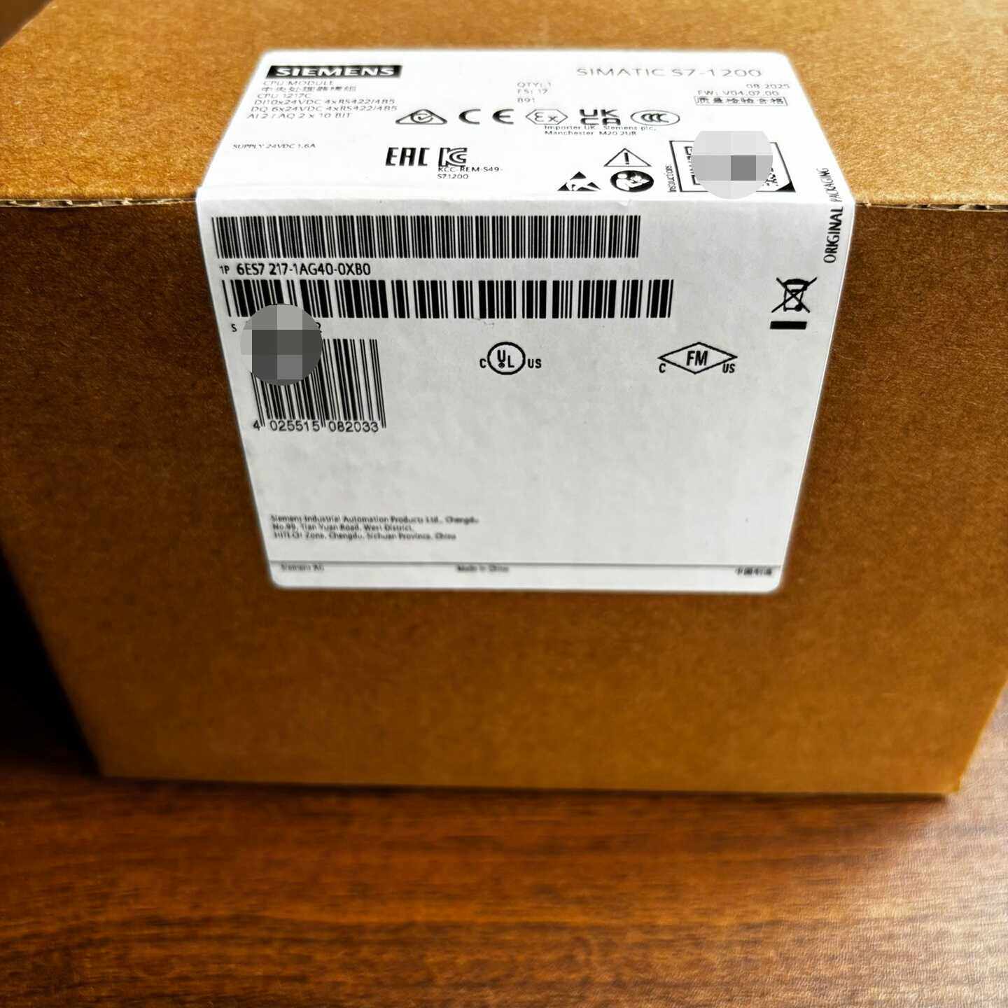 型号：6ES7217-1AG40-0XB0议价