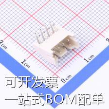 HC-PHD-2*4AW 线对板/线对线连接器 PHD 2mm 2x4P 弯插 现货