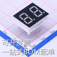 SLR0402DBC3BD LED数码管 0.4英寸,两位,蓝光,共阴LED数码管,插件