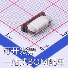 X10B25L04T FFC/FPC连接器 1mm P数:4 抽屉式 下接 镀锡 现货