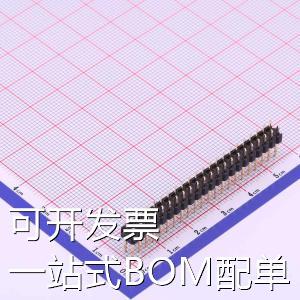X6521WV-2x22H-C30D60 排针 2.54mm 2x22P 直插 方针 高镀金 抗氧
