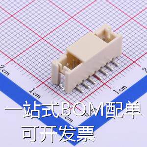 HX20007-7AB 线对板/线对线连接器 PH 2mm 1x7P 立贴 母座 存储器