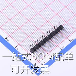 KH-2.54PH90-1X13P-L13.8 排针 2.54mm 1x13P 弯插 方针 原装现货