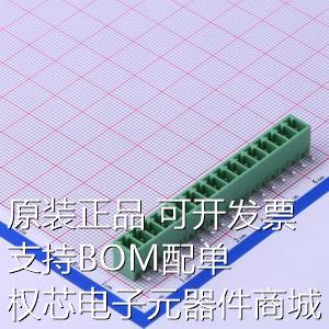 板端 3.81m 17P 1x17P 闭口 插座 接线端子 插拔式 3.81 DB2ERC