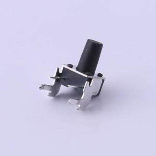 TS-1093A-A12B2-D2 轻触开关 轻触开关6*6*9.5插件H带支架按键四