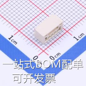 GH125-S04DCA-00 线对板/线对线连接器 1.25mm 1x4P 卧贴 带扣 存
