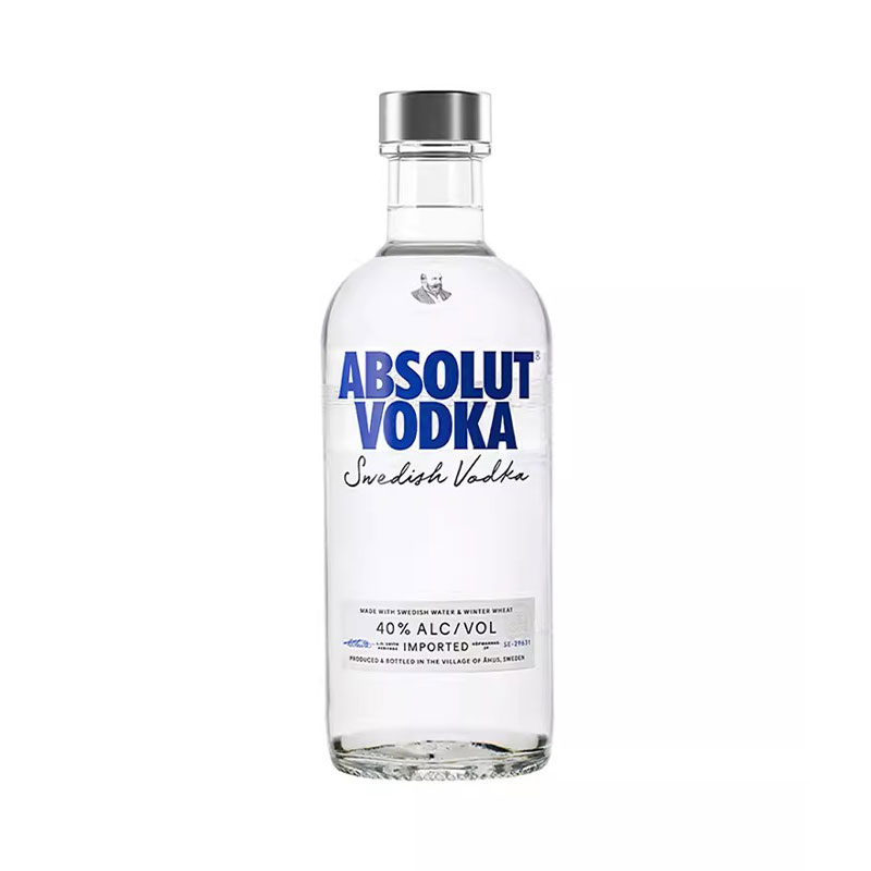 绝对伏特加 绝对原味500ml伏特加absolut vodka经典瑞典进口洋酒烈酒基酒小鸟