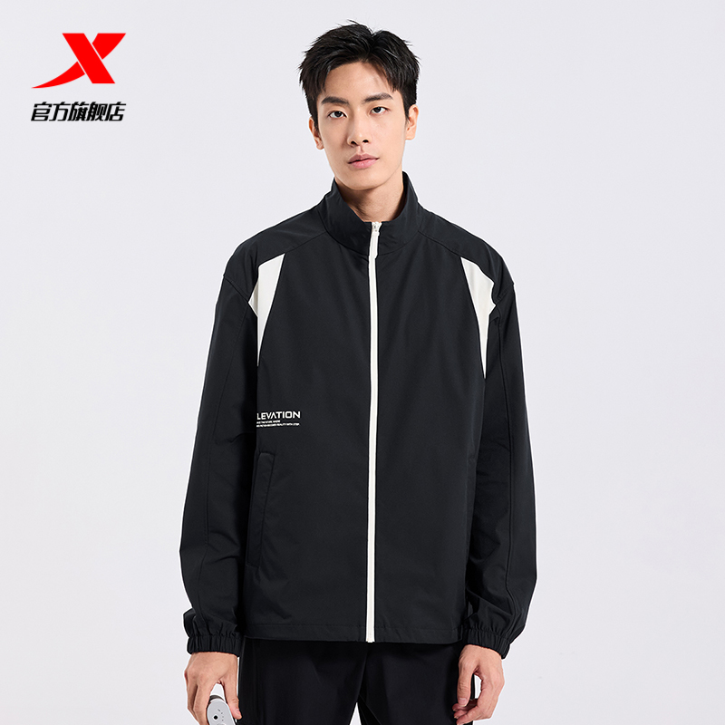 特步艺术礼赞单风衣男士