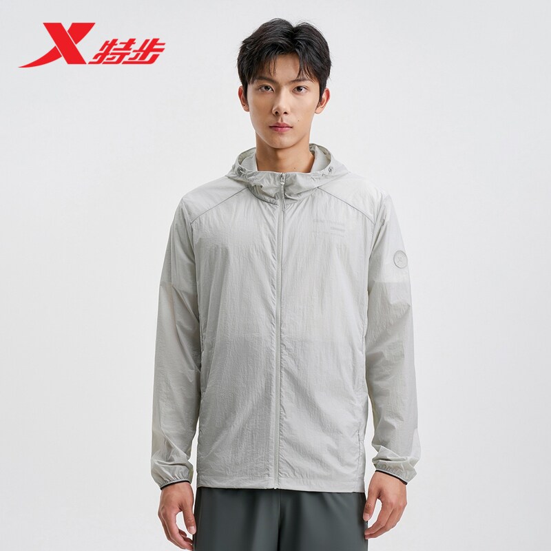特步运动防晒服男款春夏季新款户外钓鱼骑行防晒衣975229140505