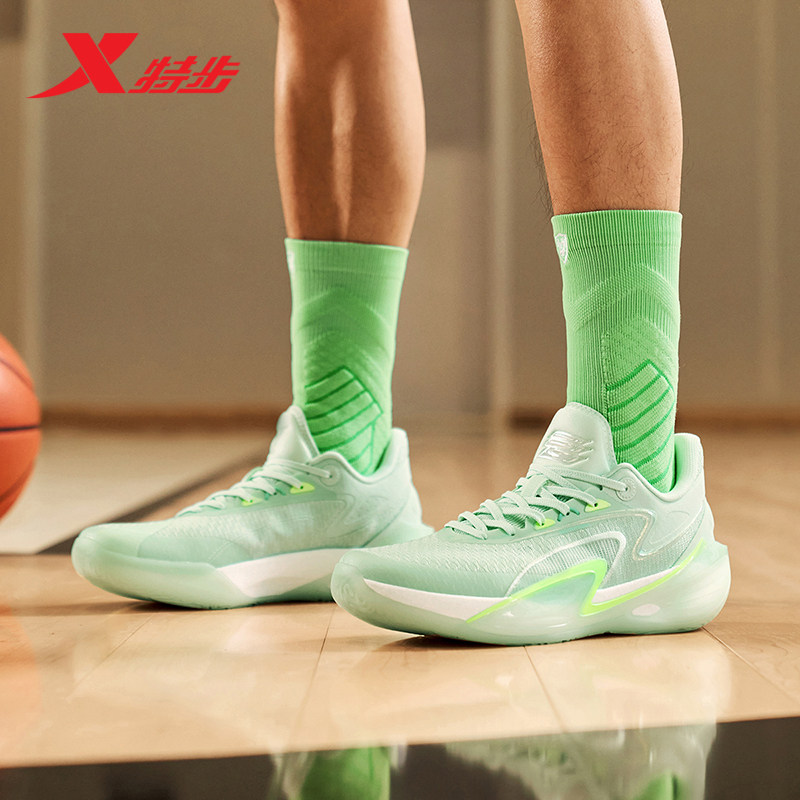 特步游云9代丨篮球鞋男低帮官方正品缓震防滑耐磨专业实战运动鞋
