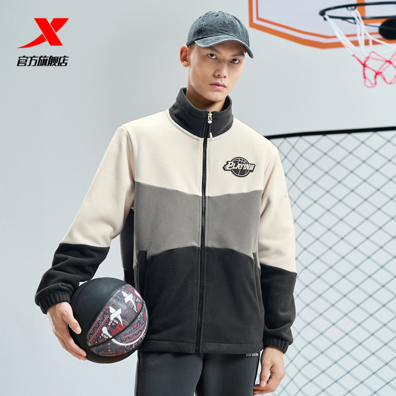 特步篮球-炉火纯青外套男秋季新款薄款运动夹克风衣976429060074