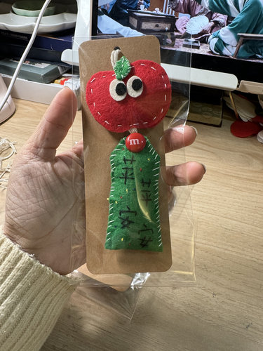 【成品】新款好运小苹果不织布挂件成品高颜值创意包包装饰御守符