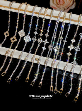 韩系简约风精致锆石花朵手链轻奢