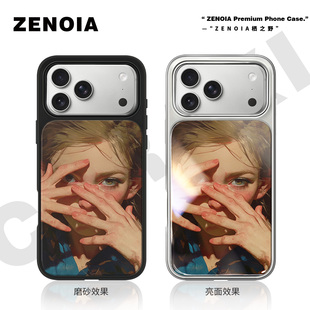 适用于捂脸女孩苹果17promax手机壳16磨砂黑边亮面软银边iphone15/14/13/12保护壳air高级感小米个性女新款潮