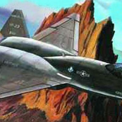 小号手拼装模型飞机航模手工制作1:144美国YF23灰魅式战斗机01332