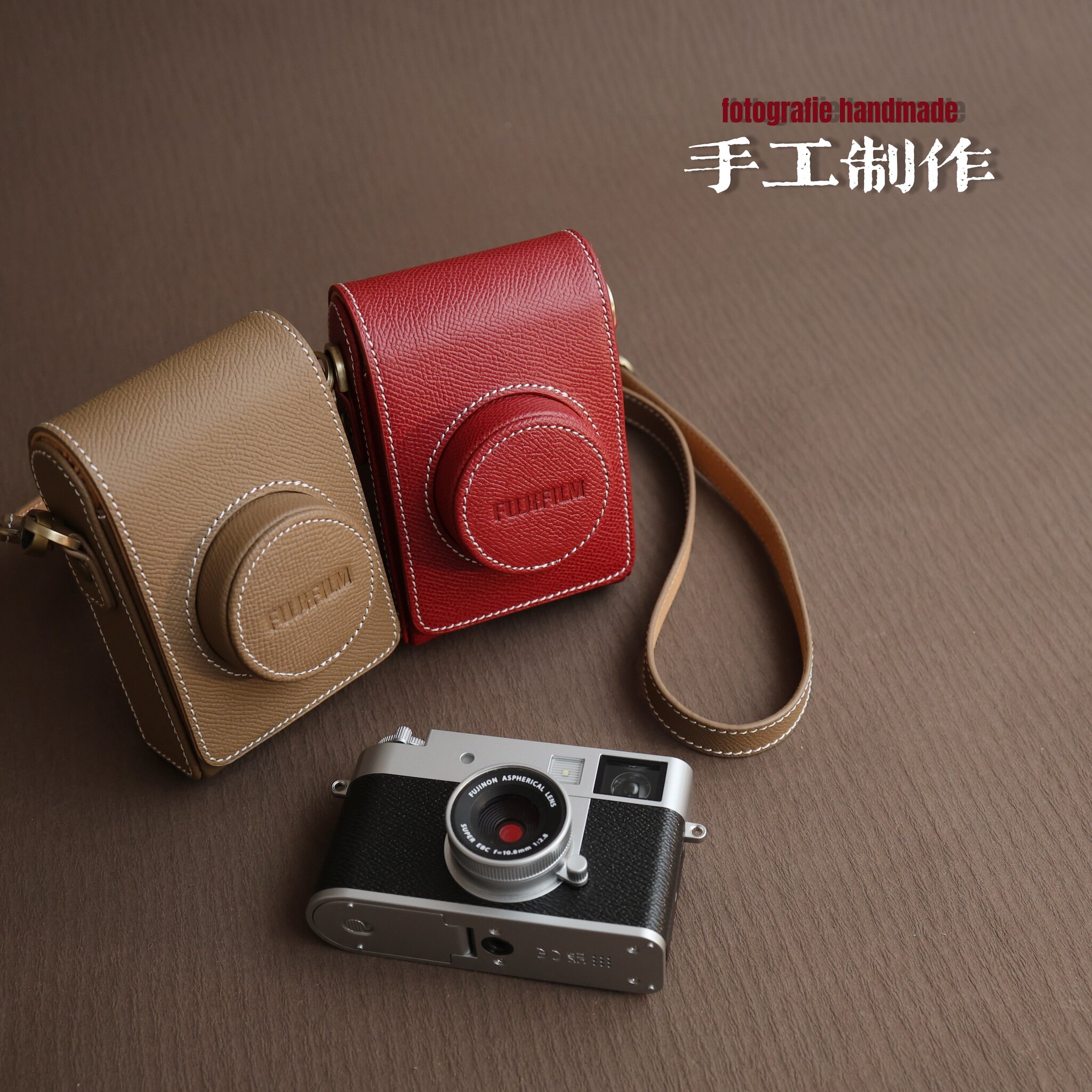 富士XHALF/X100VI/手作皮套手掌纹相机包皮套保护套背带