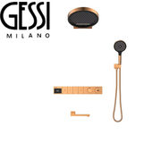 隐藏淋浴花洒 花洒全铜恒温数显预埋嵌入墙式 意大利GESSI 捷仕暗装