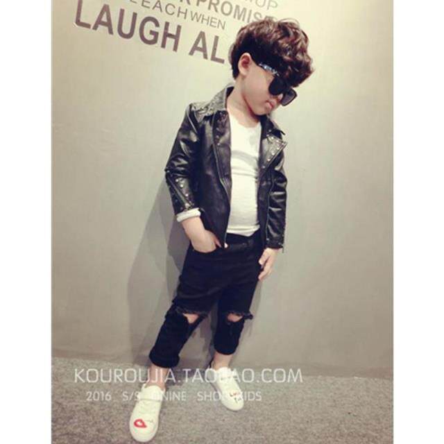 Blouson enfant en cuir PU - Ref 2159465 Image 1