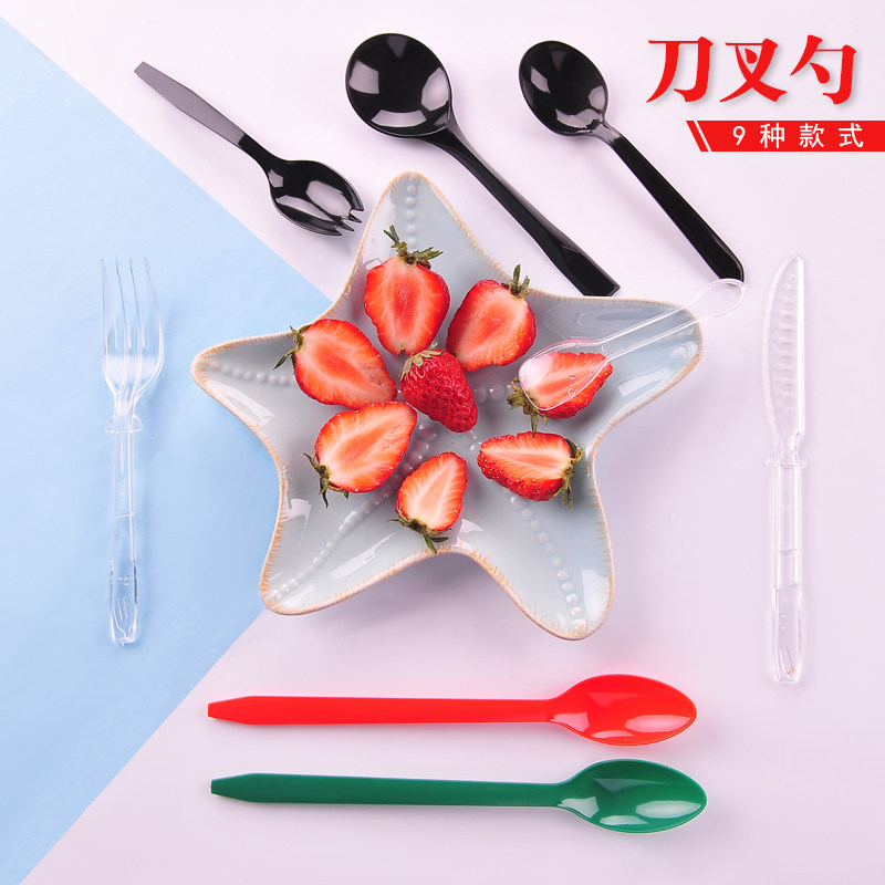 一次性勺子批發塑料刀叉勺长柄勺调羹外卖餐具汤饭勺冰淇淋小勺子|msdalam kategori pinggan mangkuk, pinggan mangkuk, Fork/Spoon/penyepit saman - dari Buy2taobao.com untuk memberikan perkhidmatan ejen Taobao profesional membeli