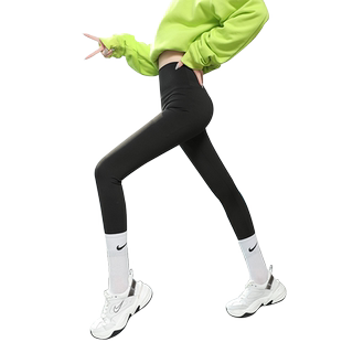 提臀束腰芭比伦女裤加绒打底沙鱼裤秋冬显瘦高腰鲨皮裤外穿芭比裤