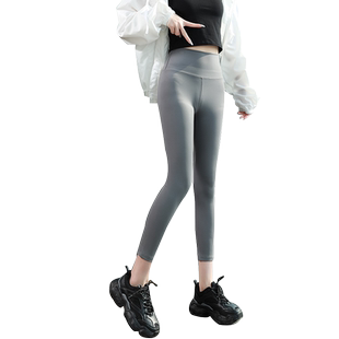 羊羔绒鲨皮裤秋冬芭比提臀束腰打底沙鱼裤女加绒显瘦高腰鲨鱼哭裤